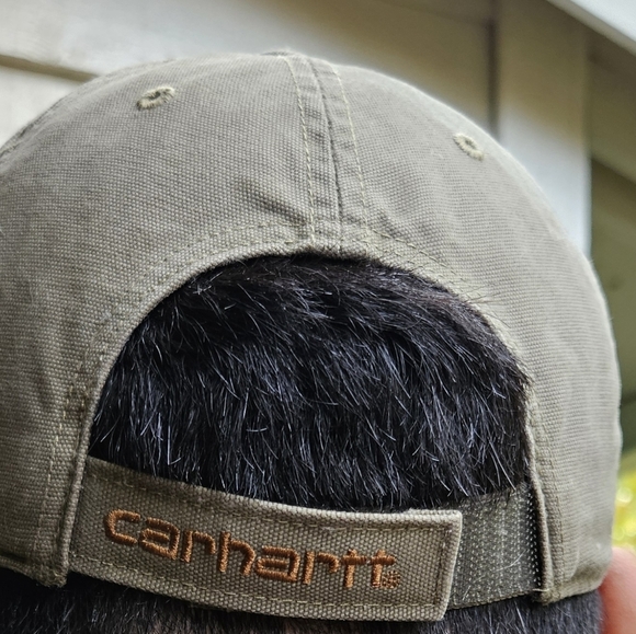 Carhartt Gray Cap with Leather Logo Patch - Picture 4 of 6